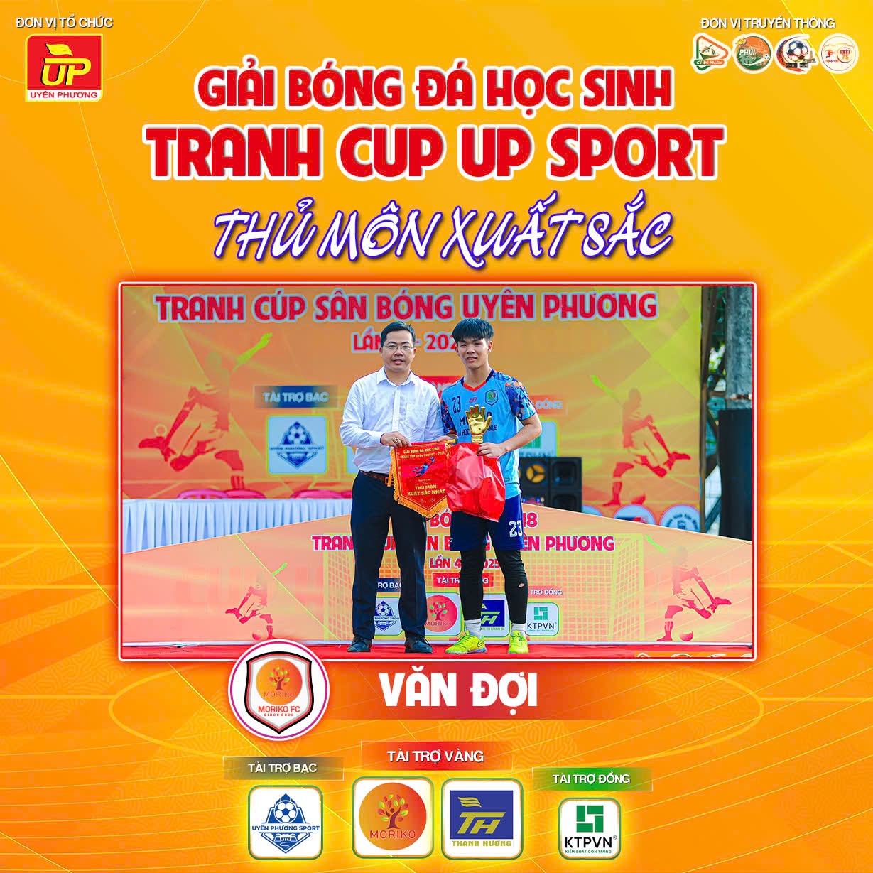 Thủ môn xuất sắc nhất: Văn Đợi (FC Moriko)