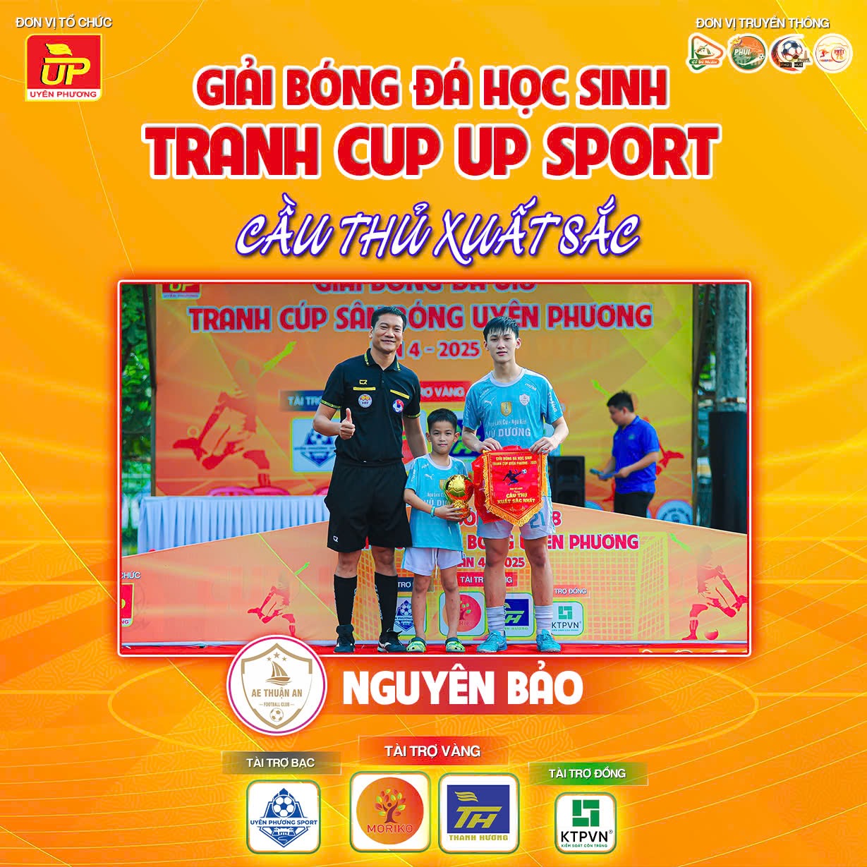 Cầu thủ xuất sắc nhất: Nguyên Bảo (FC AE Thuận An)