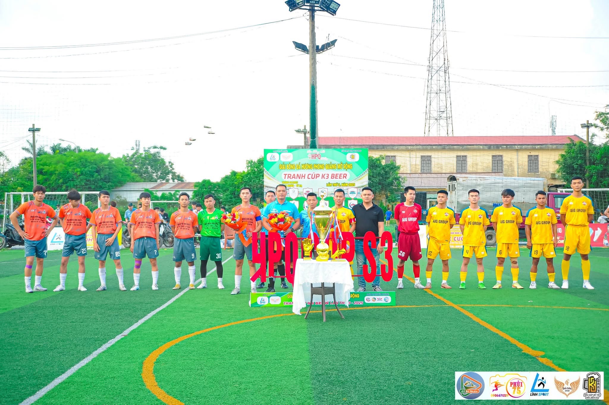 FC Đam Mê và FC Beer Cùng BTC trước khi bước vào trận đấu