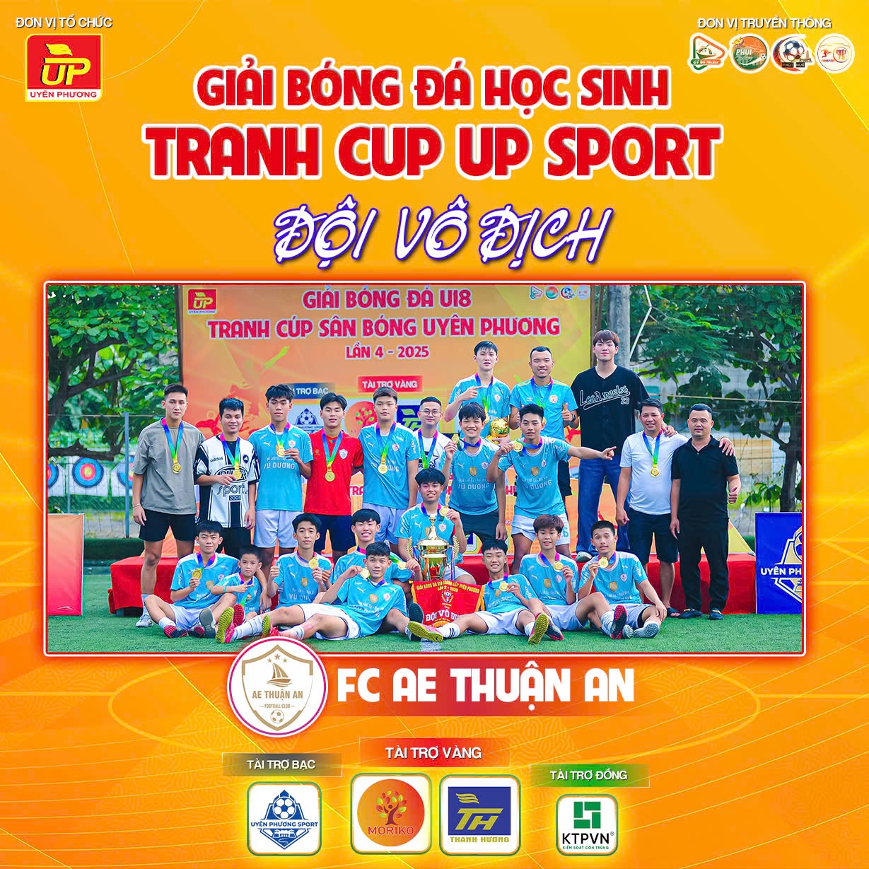 Xin chúc mừng nhà vô địch: FC AE THUẬN AN