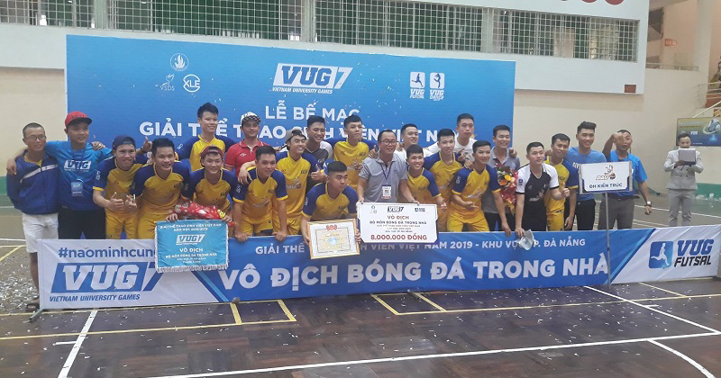 ĐH Kiến Trúc Đà Nẵng vô địch VUG Futsal khu vực Đà Nẵng