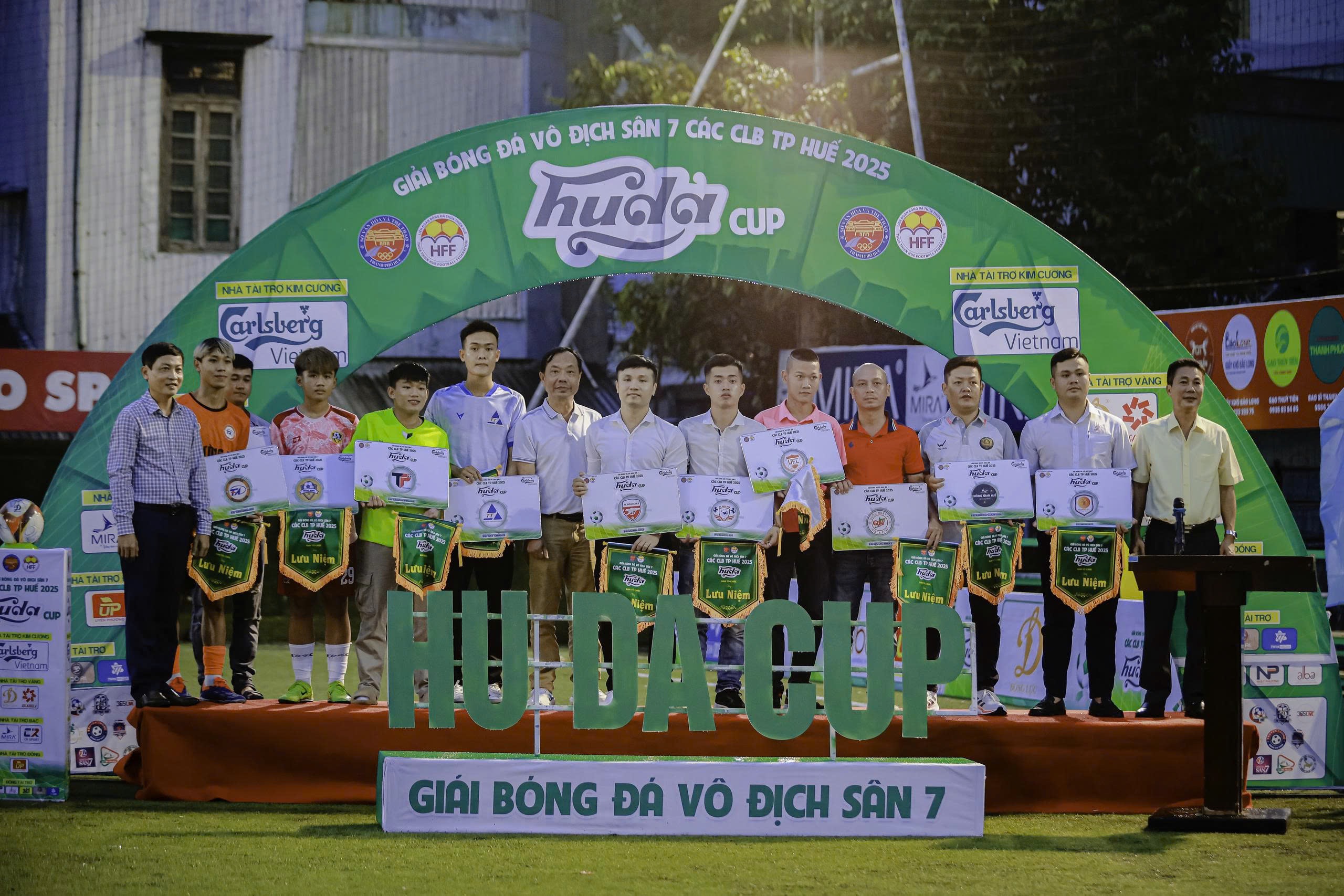 Lễ Khai Mạc Giải Bóng Đá Vô Địch Sân 7 Các Câu Lạc Bộ TP Huế 2025 – Huda Cup