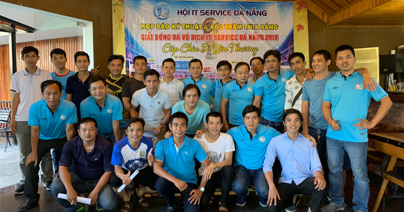 Họp báo kỹ thuật và bốc thăm chia bảng giải bóng đá IT Service Đà Nẵng 2019