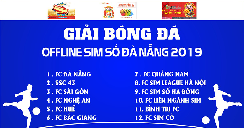 Hướng đến giải bóng đá offline sim số toàn quốc tại Đà Nẵng 2019